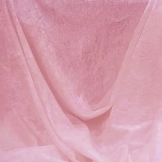 1 Yard Bubble Gum Pink Crushed Panne Velour Fabric 58/60" Wide Stretch Velvet 100% Polyester {1}
