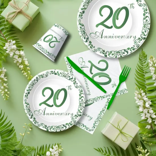 20th Anniversary Decorations Tableware {5}