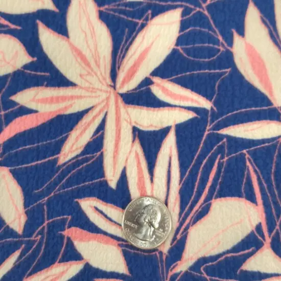 1 Yard Poly Bubble Textured Crinkle Fabric, 58/60" Wide, Blue Lightweight Woven Material {4}