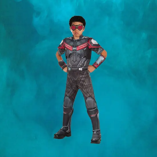 Rubies Captain America Falcon Boy's Halloween Costume - Large Blue {4}