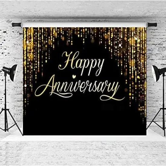 Happy Anniversary Backdrop Party Decorations {4}