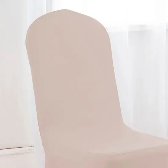 1 Piece Spandex Banquet Chair Cover Blush Pink Or Rose Gold Stretch Wrinkle Resistant Event Decoration {5}
