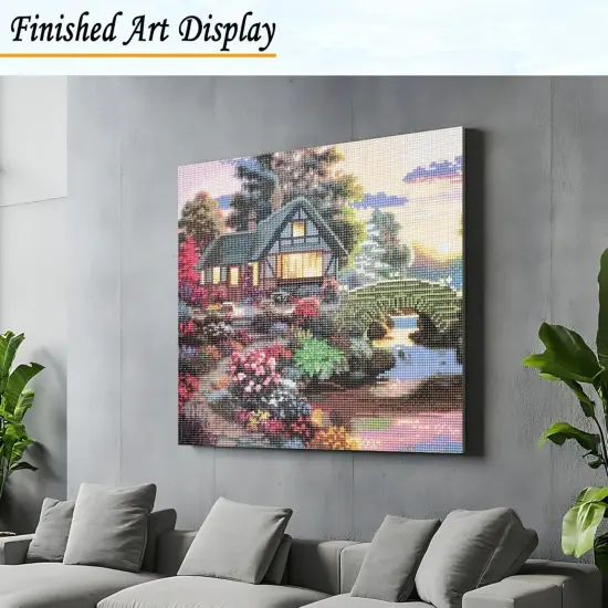 5D Diamond Painting Kits for Adults Cottage Landscape {4}