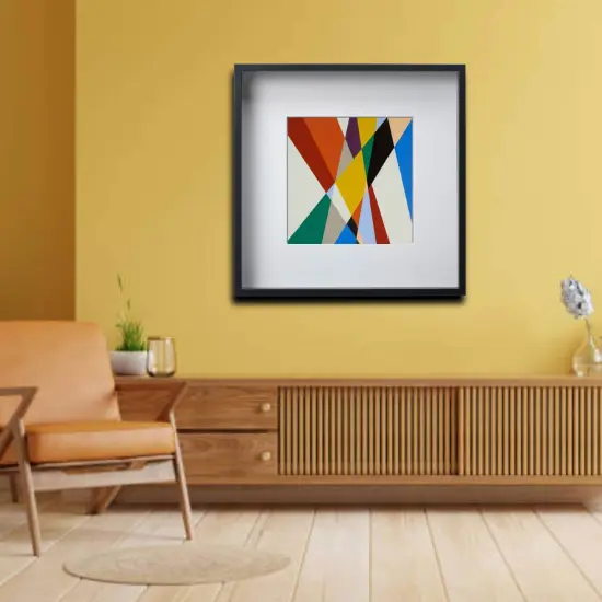 Black Frame with Mount, 19&frac34;x19&frac34;" &ndash; Deep Frame, No-Nail Hanging, Gallery Ready! {1}