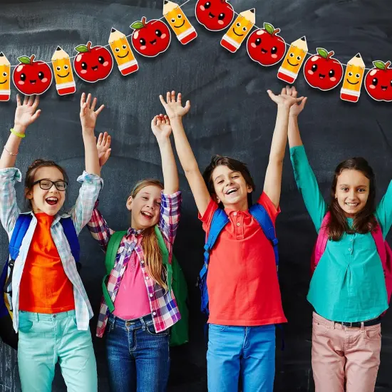 5 Pieces Apple Banner for Back to School Decorations Pencil {5}