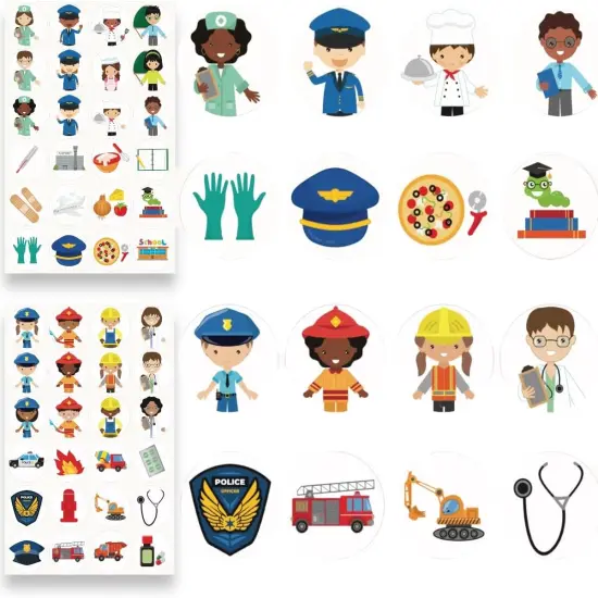 480PCS Community Helpers Stickers {1}
