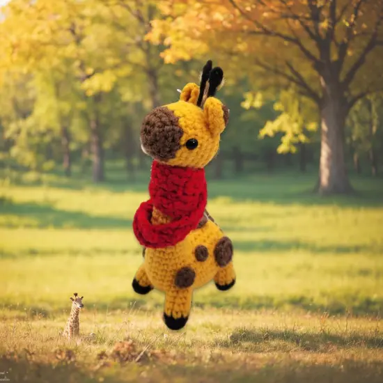 Cute Giraffe DIY Crochet Toy {5}
