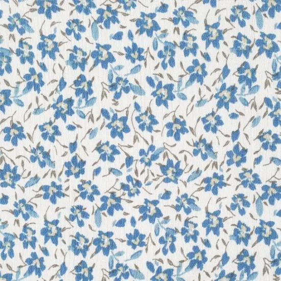 1 Yard Ultramarine Rayon Crinkle Apparel Fabric Flowing Dress Blouse Material, 50/52" Width {2}