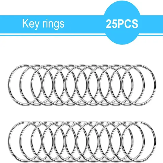 50PCS Metal Lobster Claw Clasp with Key Rings {3}