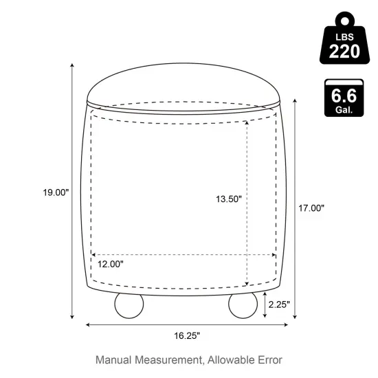 Modern Dusty Pleated Velvet Upholstered Storage Ottoman or Accent Stool with Rubberwood Ball Feet Pink {12}