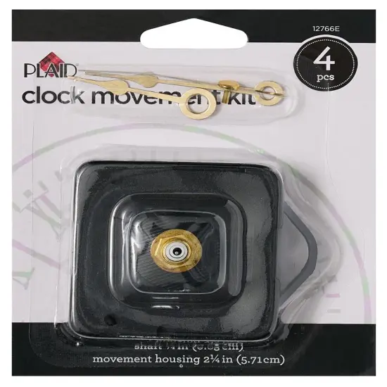 Plaid Clock Movement Kit-4pcs {1}