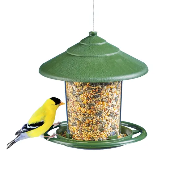 Collections Etc Easy Fill Hanging Birdfeeder with Drainage Holes {2}