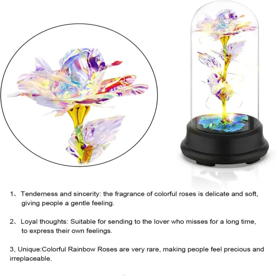 Preserved Flower Rose Gift in A Dome {2}