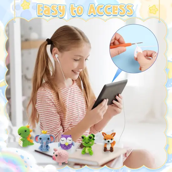 6 Pcs Crochet Kit for Beginners {4}