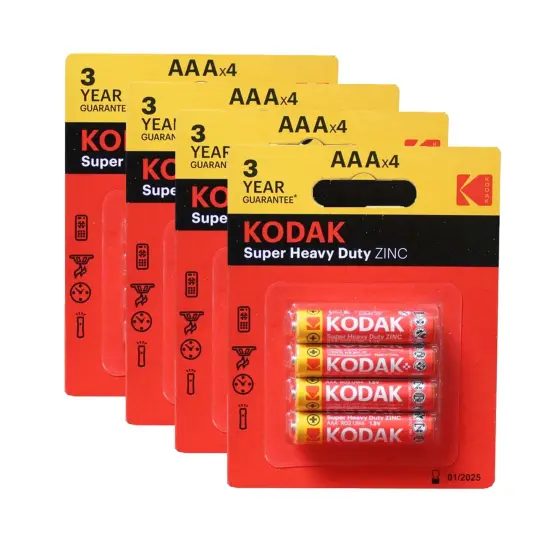 KODAK&reg; Extra Heavy Duty Zinc Battery Assortment in Floor Display 4pc {5}