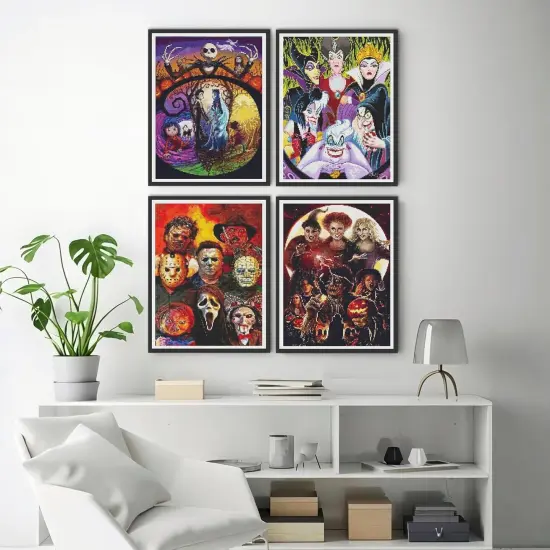 4 Pack Cartoon Diamond Painting Kits for Adults Beginners {4}