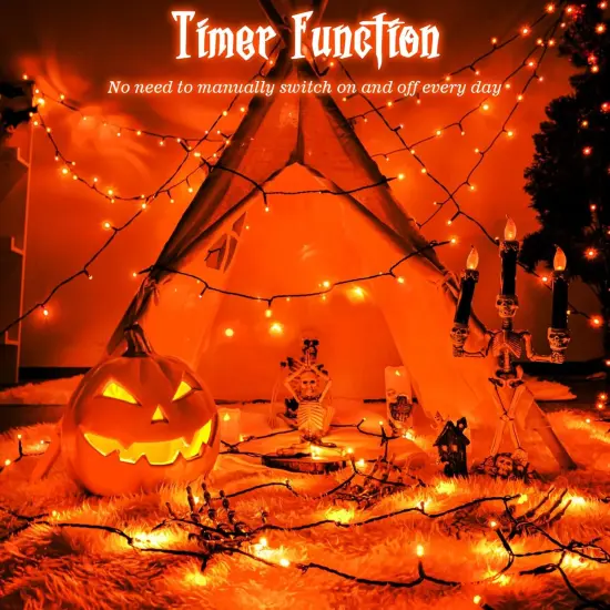 Orange Lights for Halloween Lights {2}