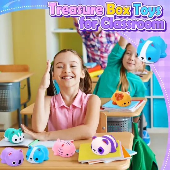 6PCS Cat Squishies Slow Rising Stress Balls {4}