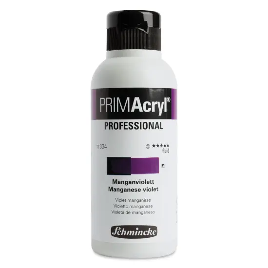 Schmincke Primacryl Professional Fluid Acrylic - Manganese Violet, 250 ml bottle {1}
