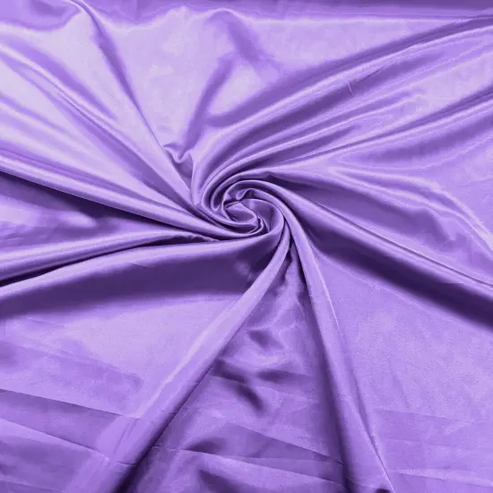 1 Yard Smooth Stretch Satin Charmeuse Fabric Wrinkle-Resistant For DIY Sewing 58-60 inches Wide Lavender {1}
