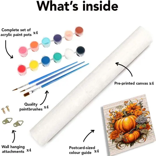 4 Packs Paint by Numbers for Adults {5}