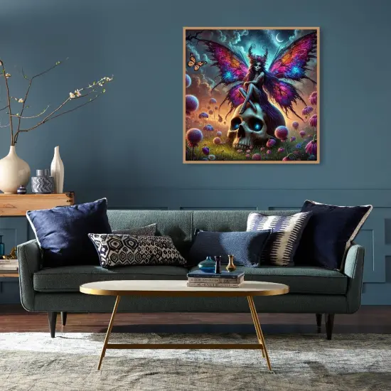 5D Halloween Diamond Painting Kits for Adults,Skull Diamond Art Painting Kits {4}