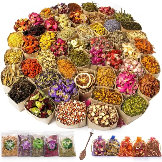 50 Bags Dried Flowers {1}