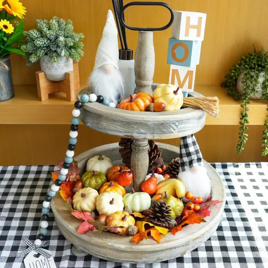 46 Pcs Assorted Fall Harvest Decor Table Decor {5}