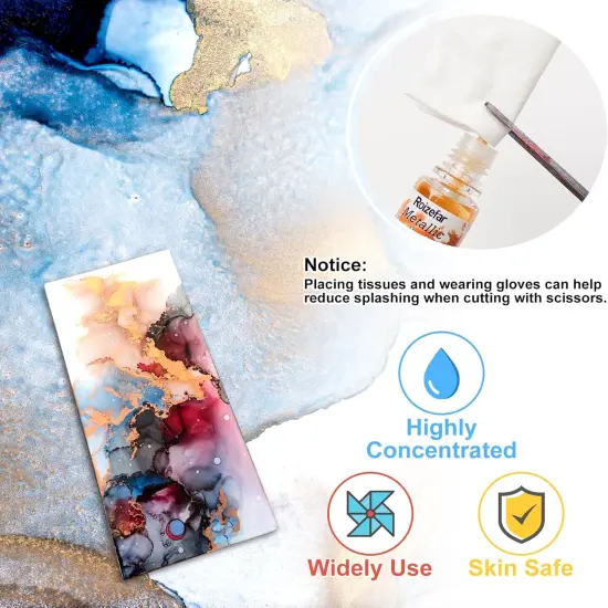 Alcohol Ink Set - 40 Bottles Vivid Colors {3}