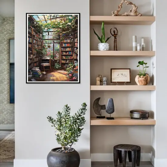 Diamond Art Kits for Adults Bookshlf, {1}