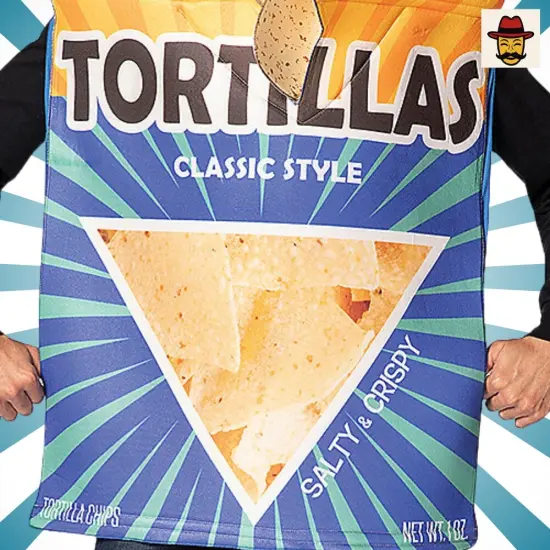 Tortilla Chips Bag Costume Funny Snack Food Outfit {5}
