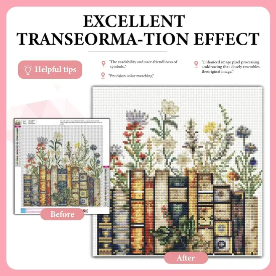 5D DIY Round Full Drill Painting with Gem Art Craft Kits for Home Wall Decor 14x14 Inch {3}