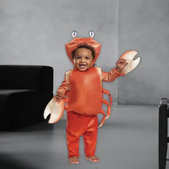 Baby Classic Little Mermaid Sebastian Costume, Crab Body Soft Pants Headpiece {2}