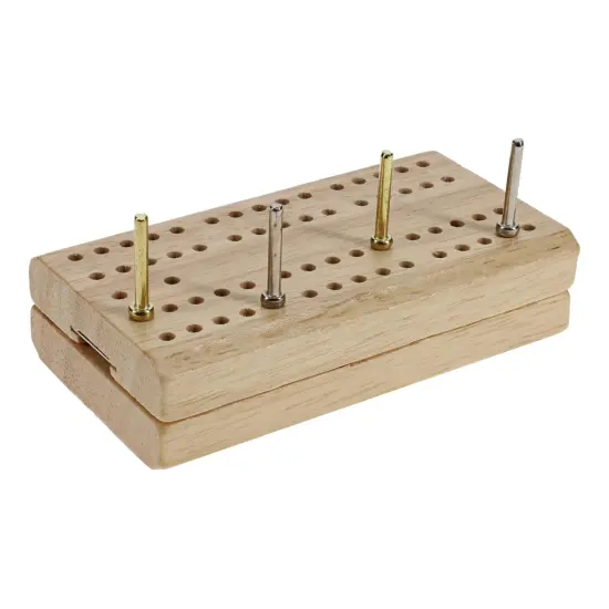 WE Games Mini Travel Cribbage Board - Wood, Folding 2 Player Board with Metal Pegs {2}