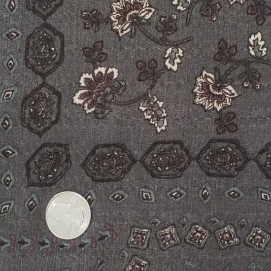 1 Yard Soft Warm Gray Rayon Crepon Crinkle Fabric Apparel Textile 50/52 Inch Width {2}