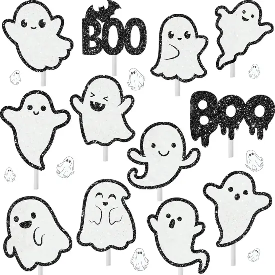Halloween Ghost Cupcake Toppers {1}