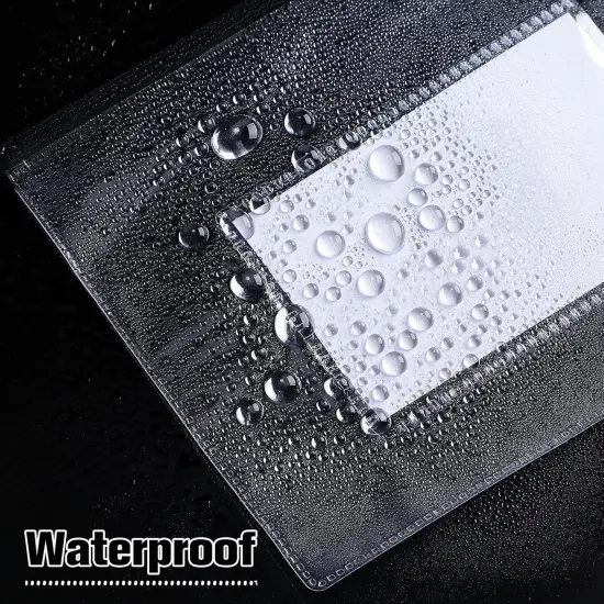 100 Pieces Zipper Envelope Clear Pencil Case {4}