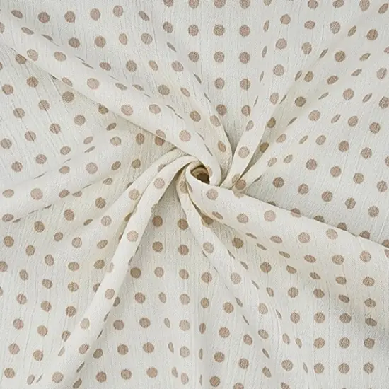 1 Yard Ivory Rayon Crinkle Fabric For Flowing Dresses Blouses Skirts Sewing Apparel 50/52" Width {1}