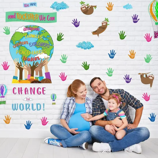 67 Pcs - We Can Change The World Classroom Bulletin Board Set Decorations {5}