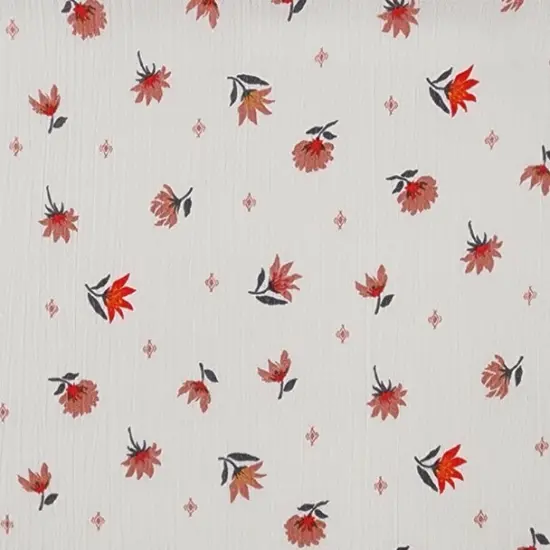 1 Yard Ivory Rayon Crinkle Apparel Fabric, Width 50/52 inches {2}