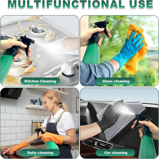 2 Pack Amber Spray Bottle - 32oz (Green) {4}