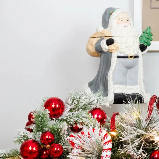 Flocked Evergreen Picks 6ct Snow Frosted Christmas Floral Stems {4}