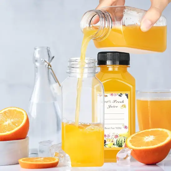 30 Pack 8oz Empty Plastic Bottles with Leak-Proof Caps {3}