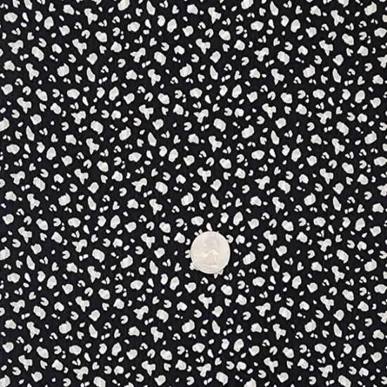 1 Yard Rayon Crinkle Fabric Black Taupe Wide Lightweight Apparel Material 50/52 Inches Width {3}