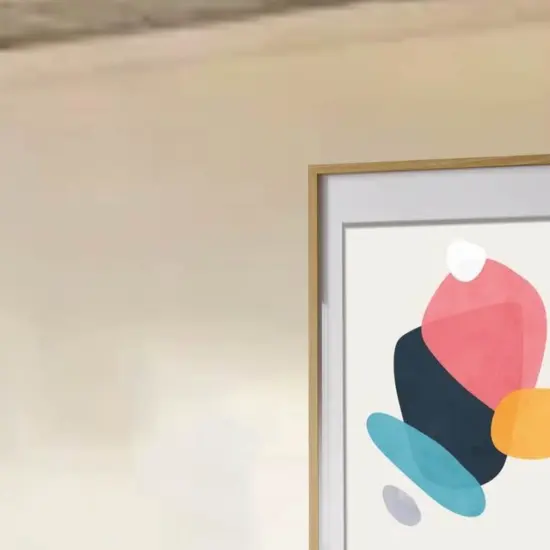 Oak Effect Frame with Mount, 24x36" &ndash; Horizontal/Vertical, No-Nail Hanging! {6}