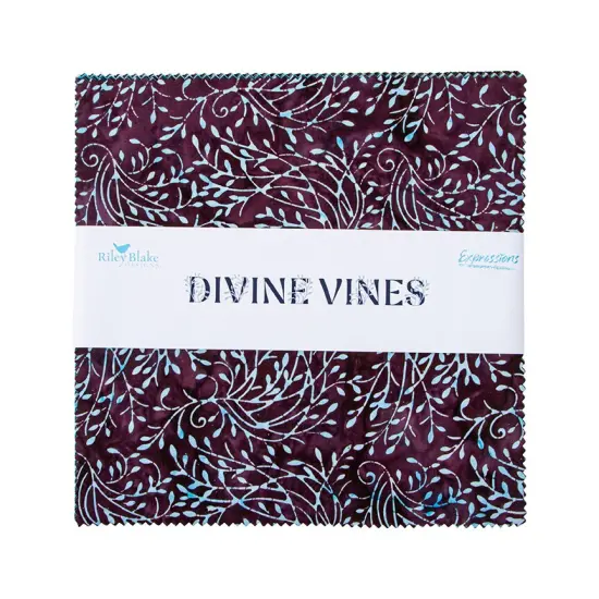 Expressions Batiks 10" Square Pack (Layer Cake / 10" Stacker) in Divine Vines by Riley Blake Designs for Riley Blake (10-23304-42) {1}