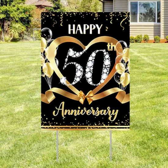 50th Anniversary Yard Sign Decoration {1}