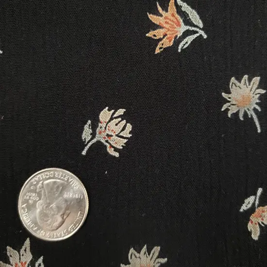 1 Yard 50/52" Black Olive Rayon Crepon Fabric 50/52" Lightweight Woven Crinkle Material for Garments & Accessories {1}