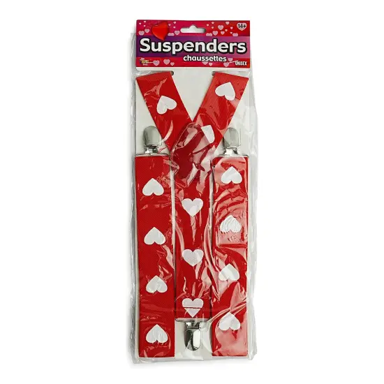 Valentine's Day Heart Adult Costume Suspenders {3}