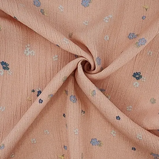 1 Yard Mauve Rayon Crinkle Woven Fabric for Garments and Crafts 50/52 Inch Wide {3}